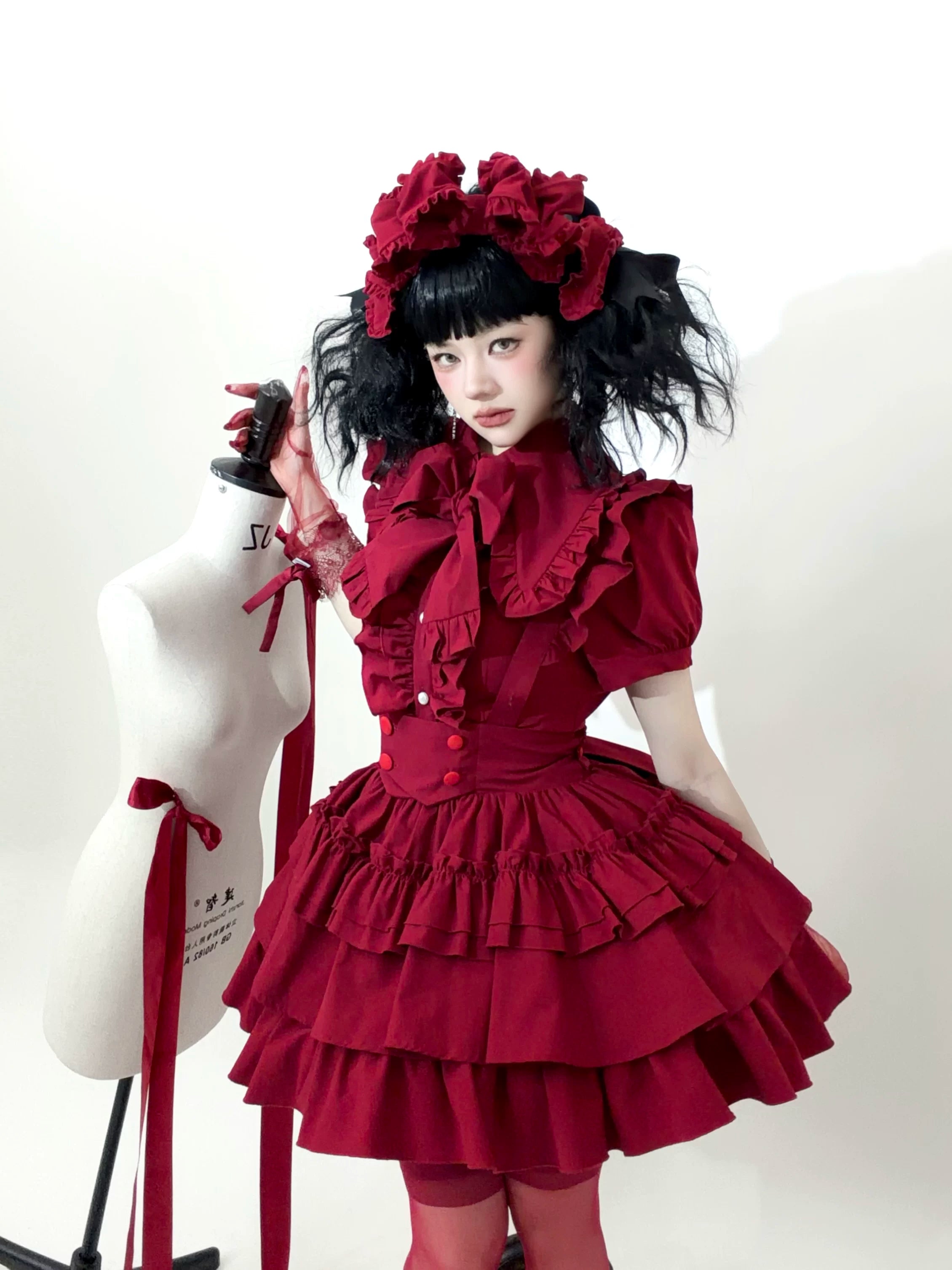 Doll's House フリル半袖ブラウス 全3色