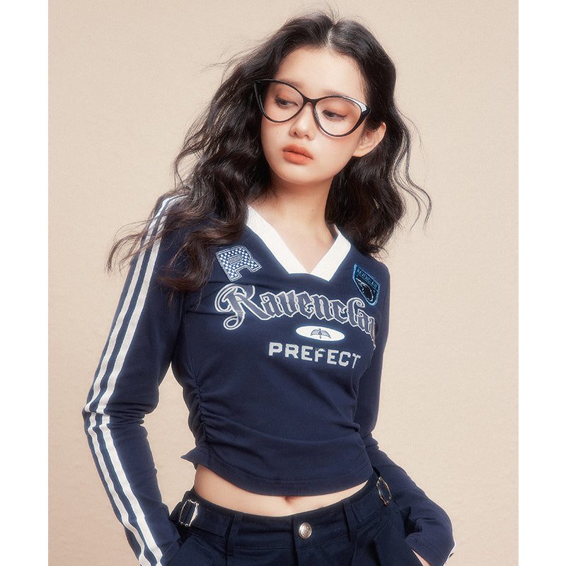 [Pre-order] Hogwarts School of Witchcraft and Wizardry V-neck stretch pullover