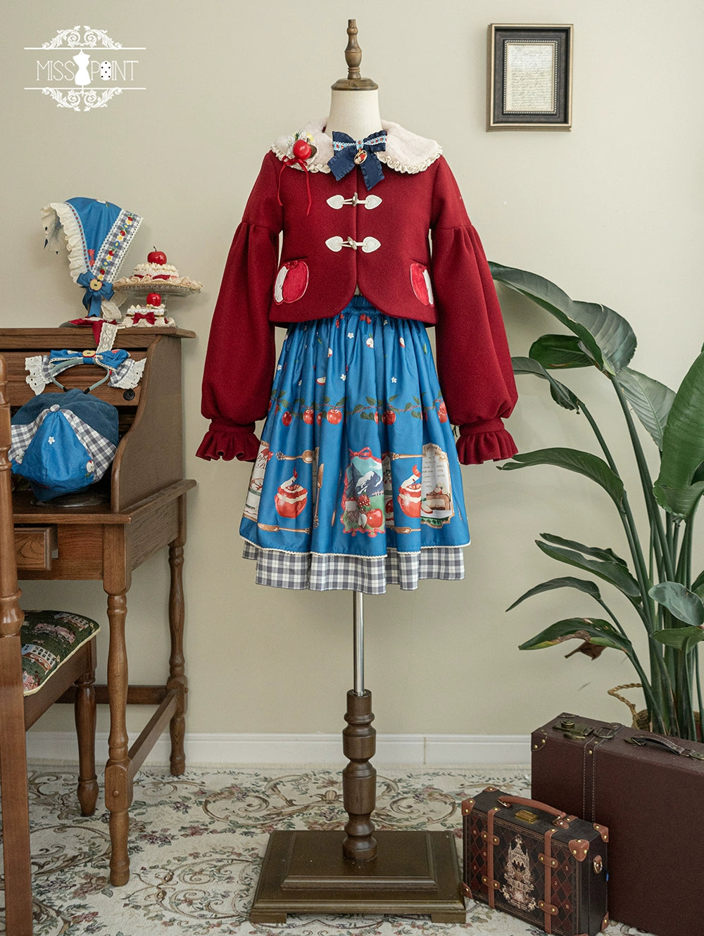 【予約販売】Apple Garden バイエルン風リバーシブルスカート