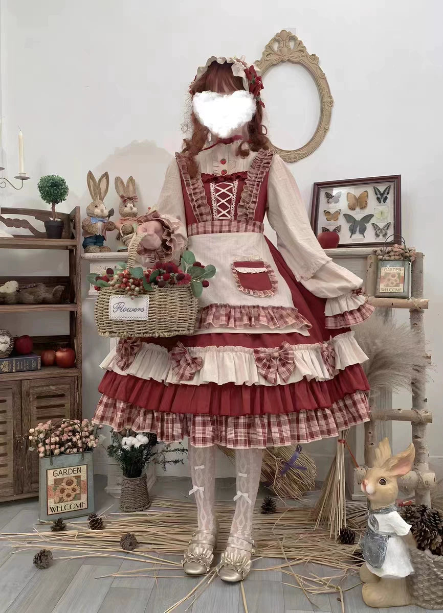 Berry Girl 赤ずきん風ワンピース フルセット