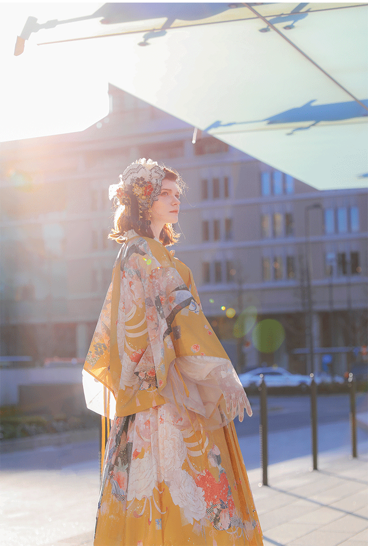 Japanese Lolita Moss Peach Blooming Elegant Haori