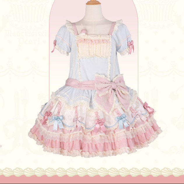 【受注予約1/26まで】Sweet Cup Cake ローウエストワンピース