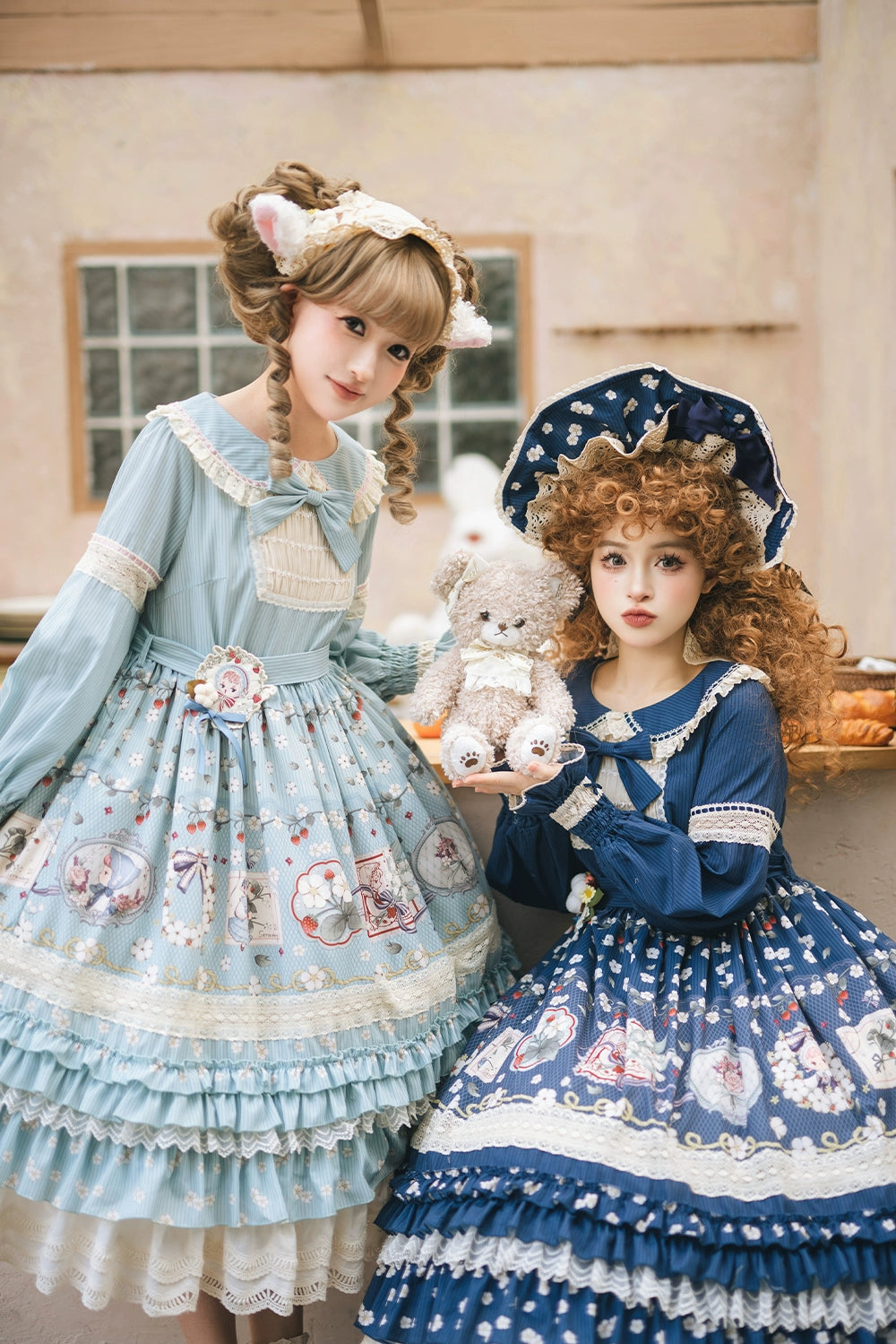 【予約販売】Sweetie Sheep フリルワンピース・プリントタイプ