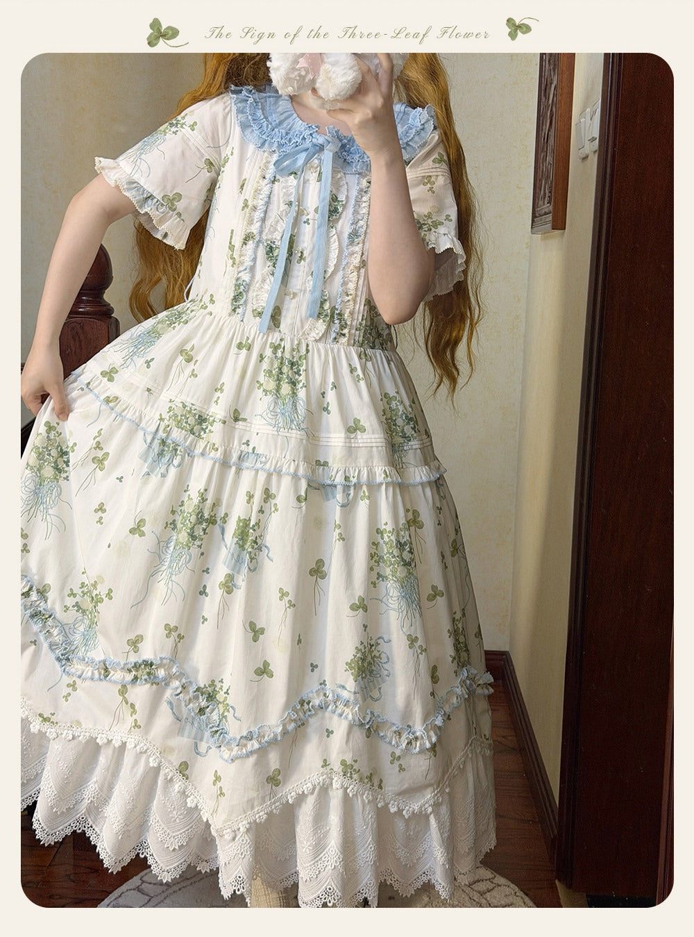 【受注予約6/28まで】Clover Blossom Greeting ワンピース