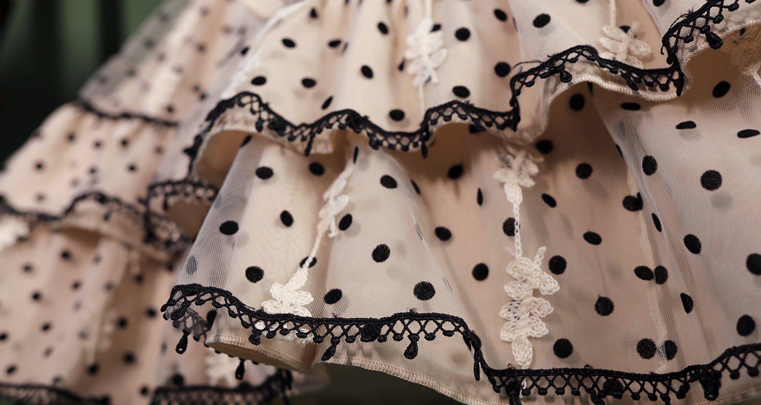 Polka dot skirt outlet jumper