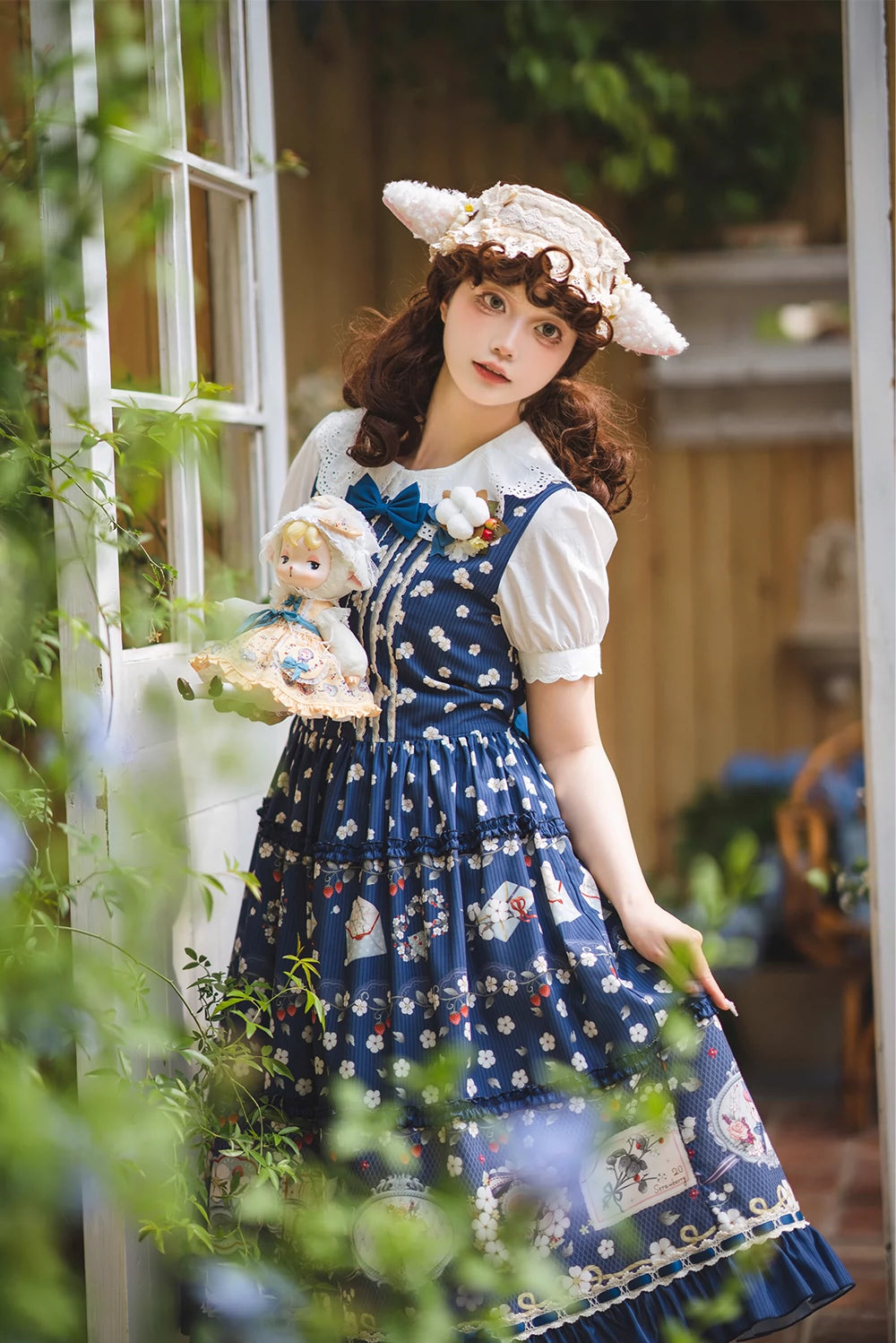 [Pre-orders available until 2/19] Sweetie Sheep Print Jumper Skirt