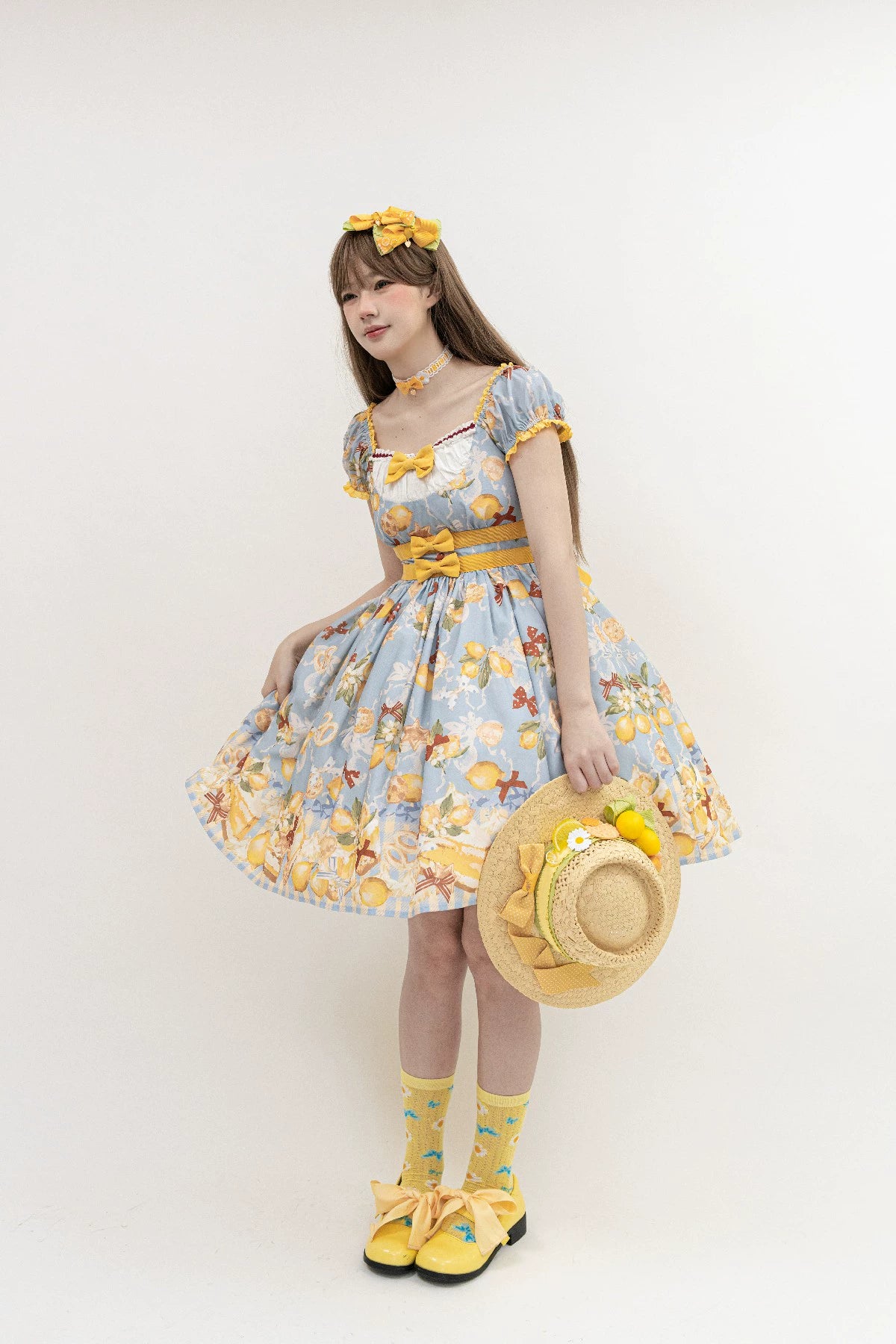 【受注予約6/26まで】Lemon Biscuit プリントワンピース