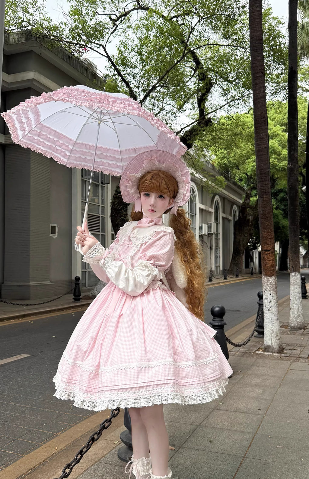 【受注予約5/21まで】Laura's Doll 付け袖付ワンピース・全5色