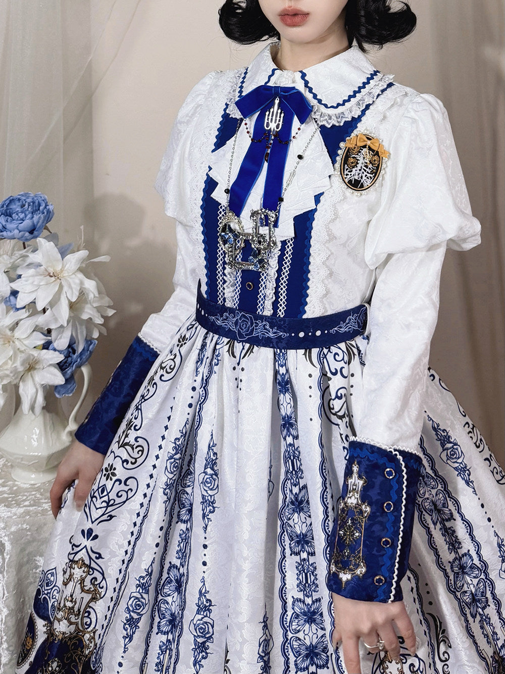 【受注予約1/18まで】Blood Night Lantern Master プリントワンピース・ジゴ袖タイプ