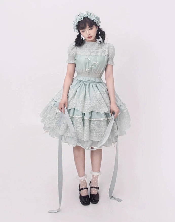 [Sales period ended] Fourteen-line Summer 4-tier skirt