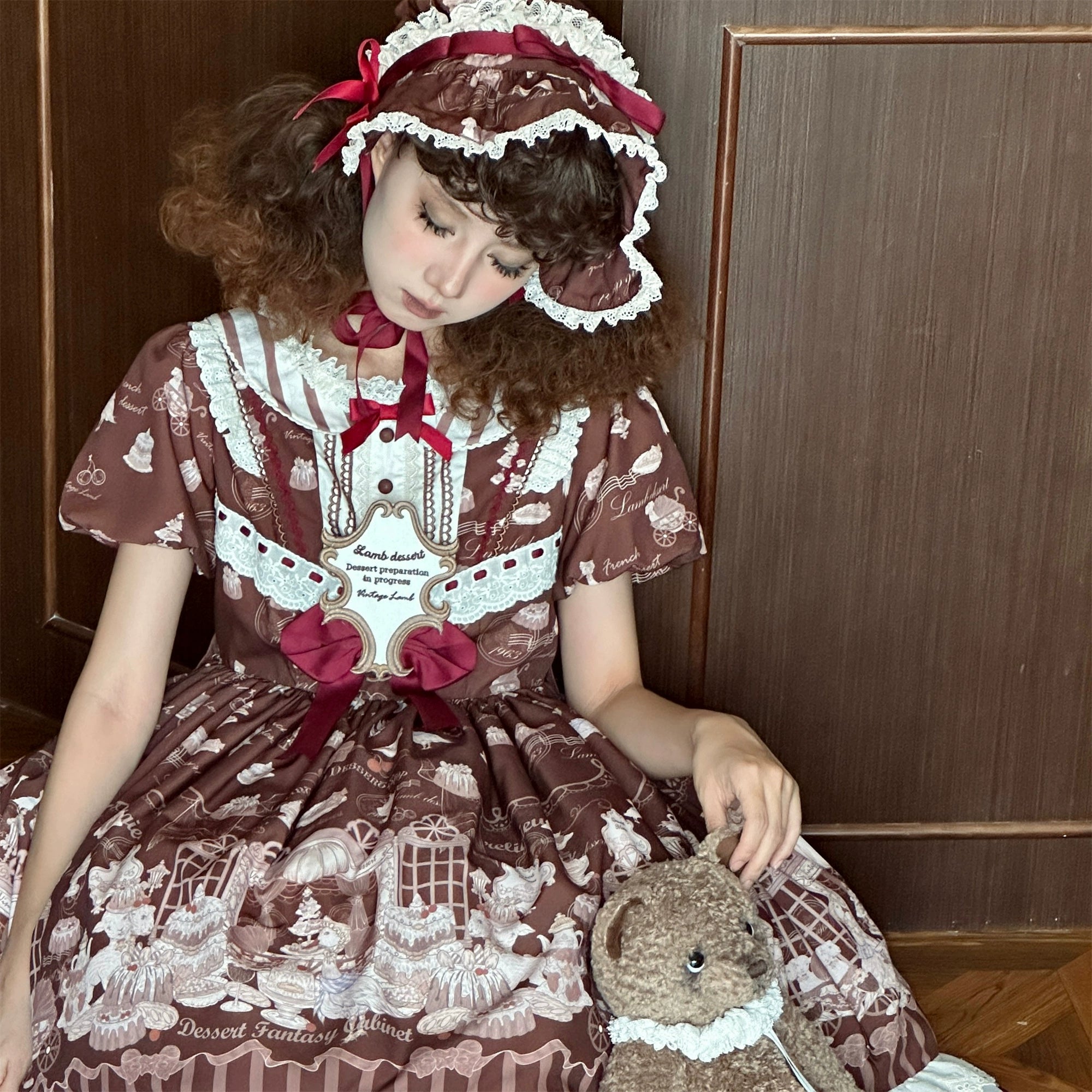Antique Dessert Room 半袖ワンピース