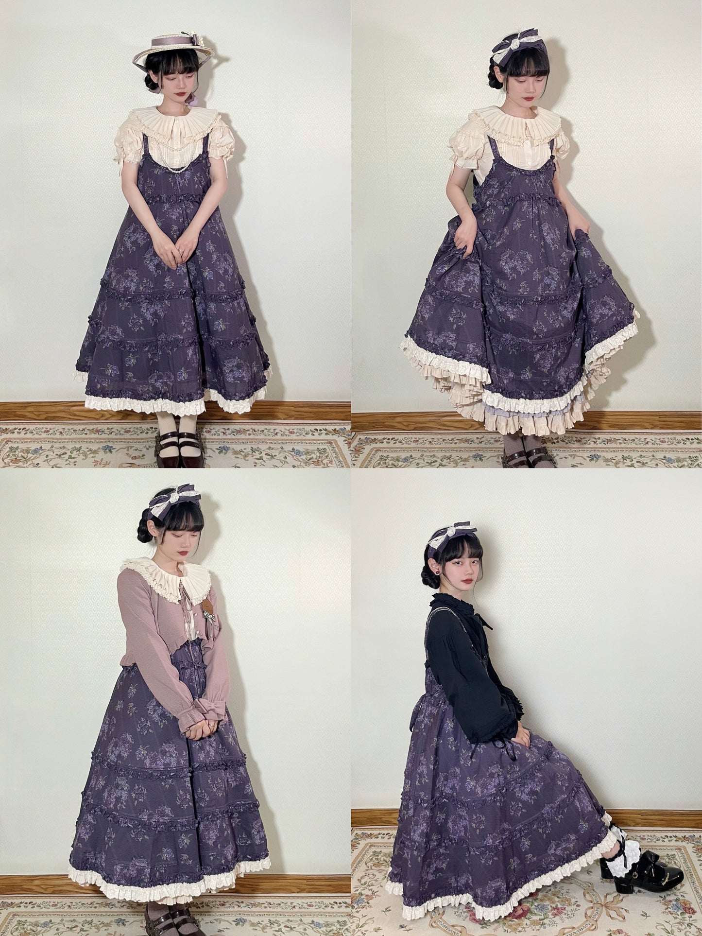 [Pre-orders until 9/9] Bouquets for Autumn Days Overalls Jumper Skirt