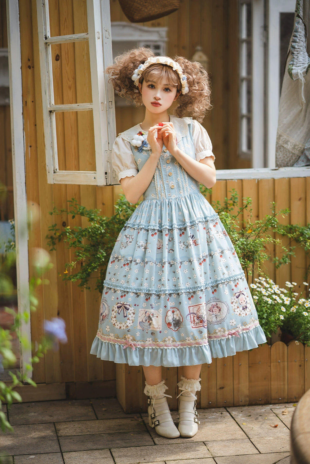 [Pre-orders available until 2/19] Sweetie Sheep Print Jumper Skirt