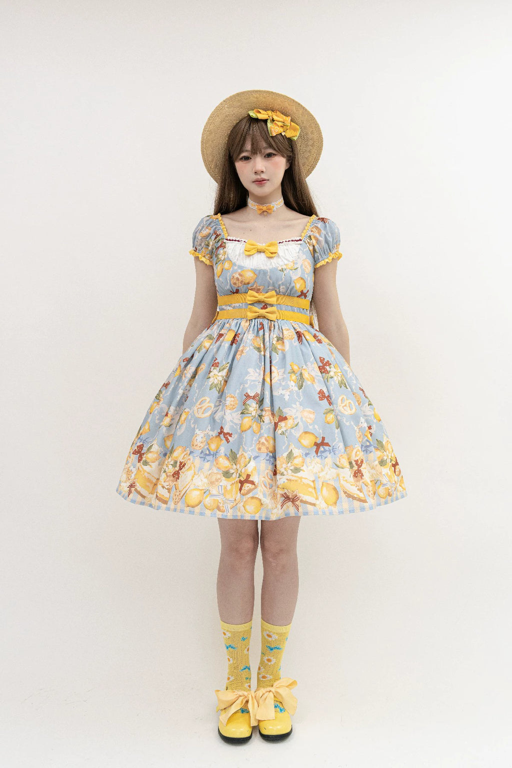 【受注予約6/26まで】Lemon Biscuit プリントワンピース