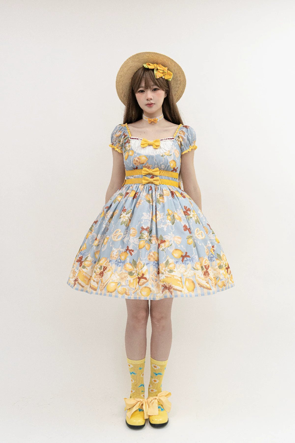【受注予約6/26まで】Lemon Biscuit プリントワンピース