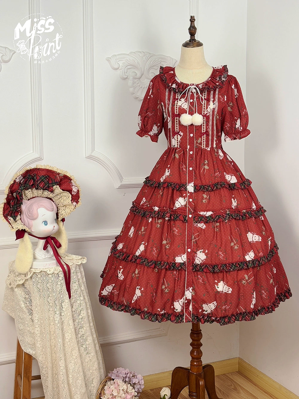 【予約販売】Sweet Berry Rabbit 半袖ワンピース