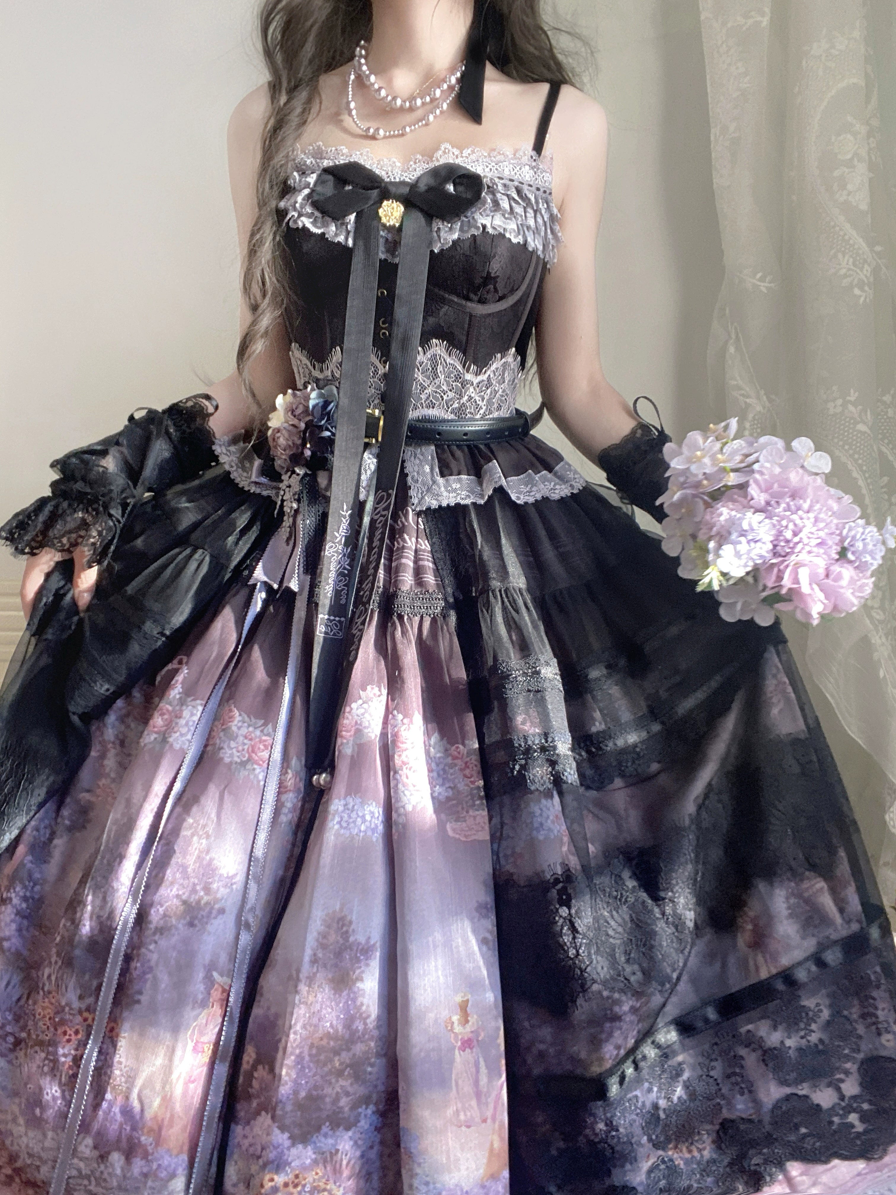 [Pre-orders available until 2/26] Romantic Rose Print Jumper Skirt