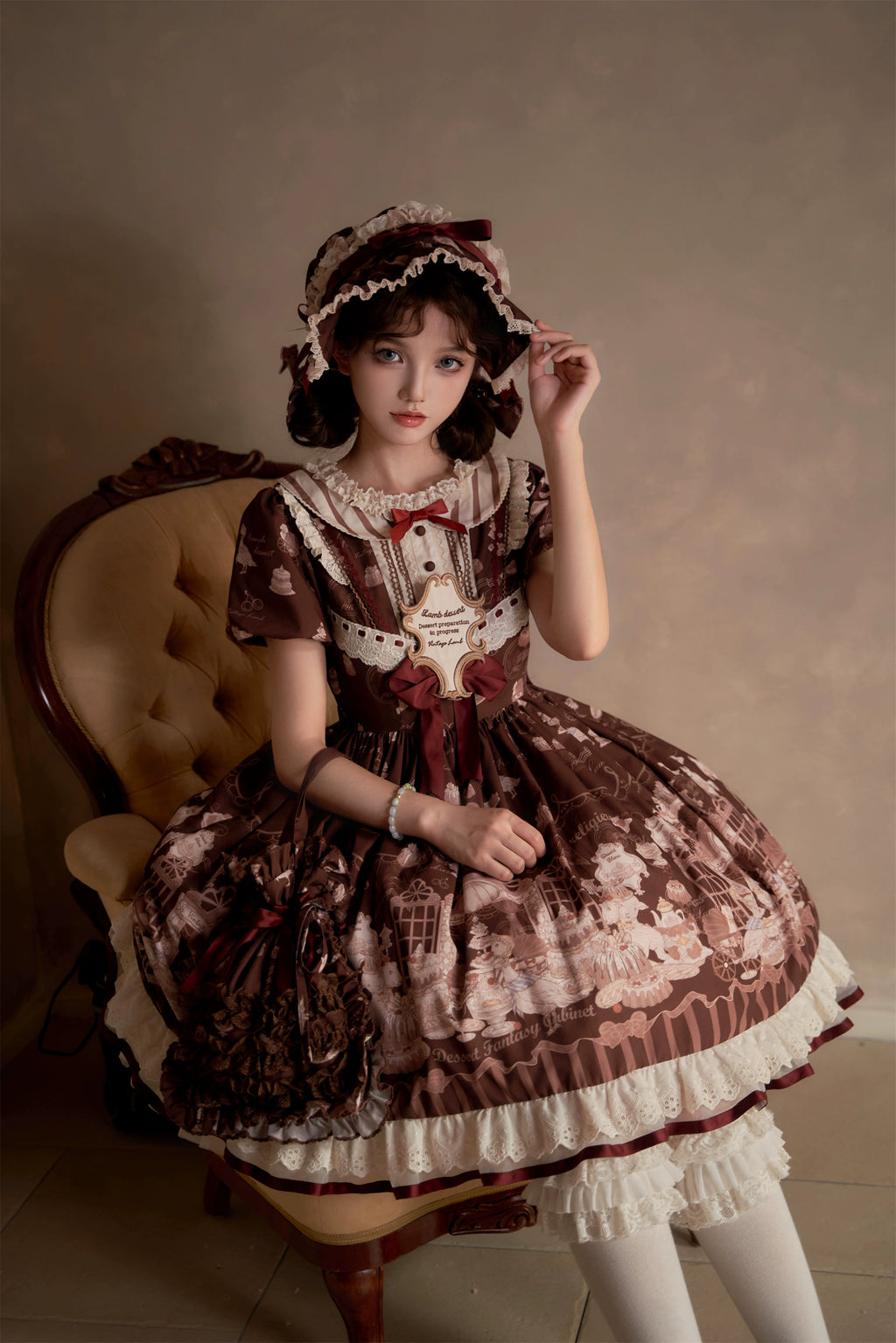 Antique Dessert Room 半袖ワンピース