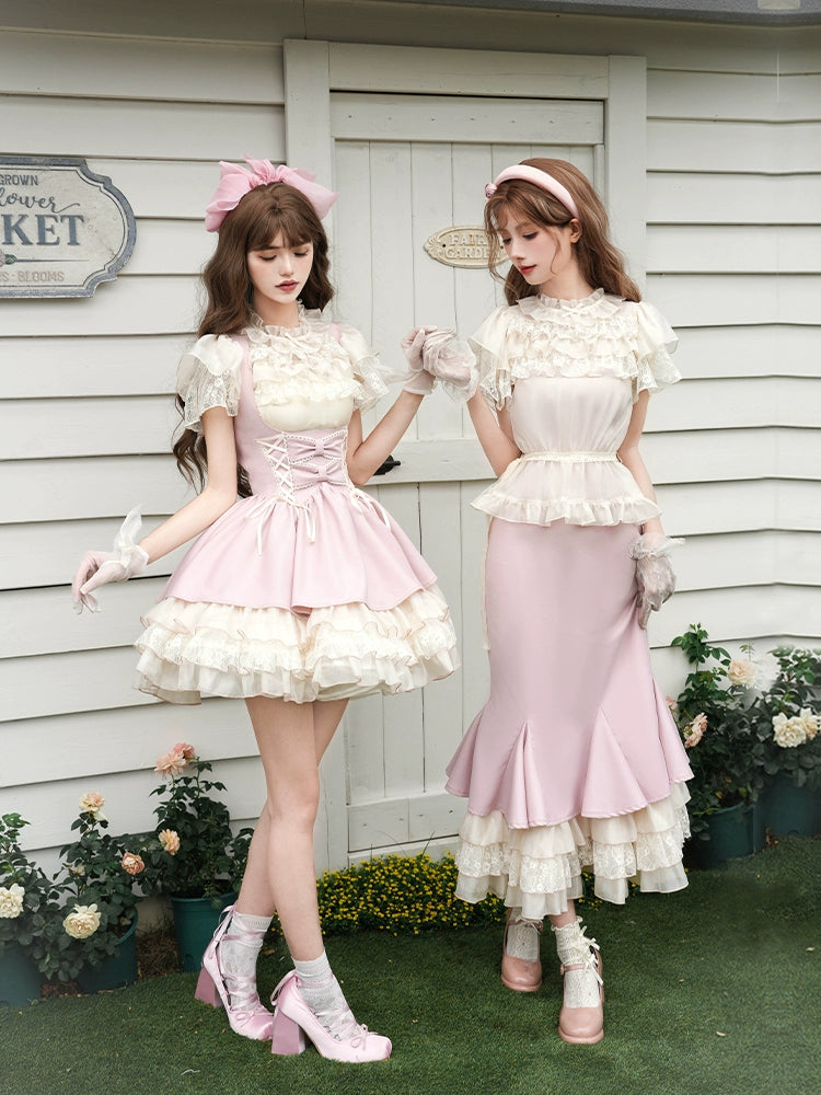 Love Diary フリルセットアップ　ショート丈・ロング丈