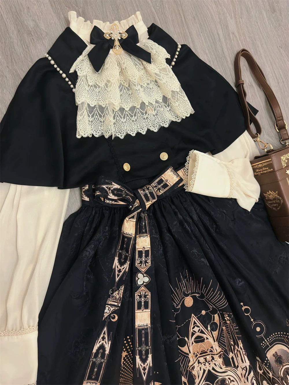 [Sale period ended] Sanctuary Goth Lolita Off Shoulder Princess Sleeve Blouse