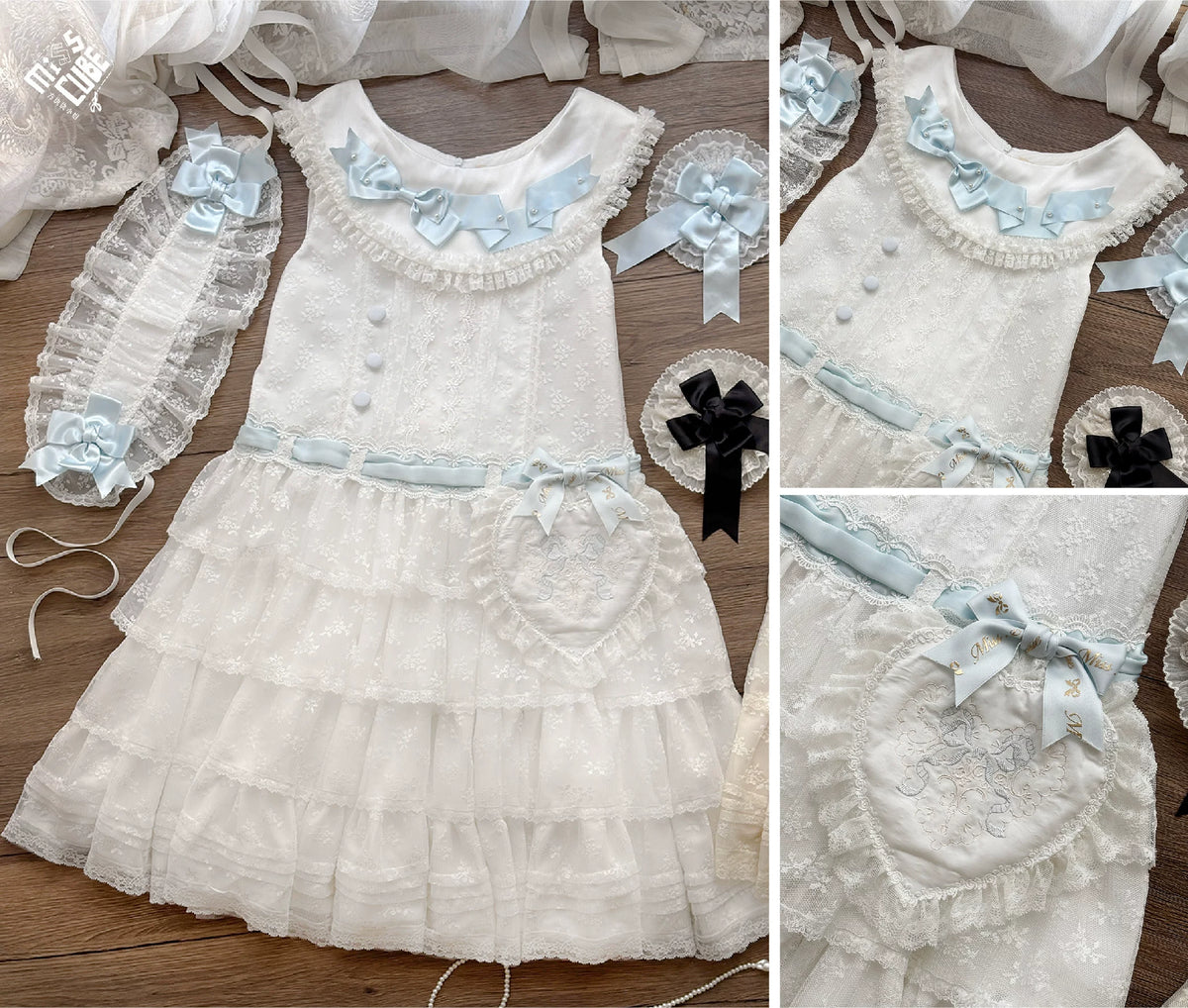 【受注予約10/13まで】Dream Lace ドールスタイルジャンパースカート