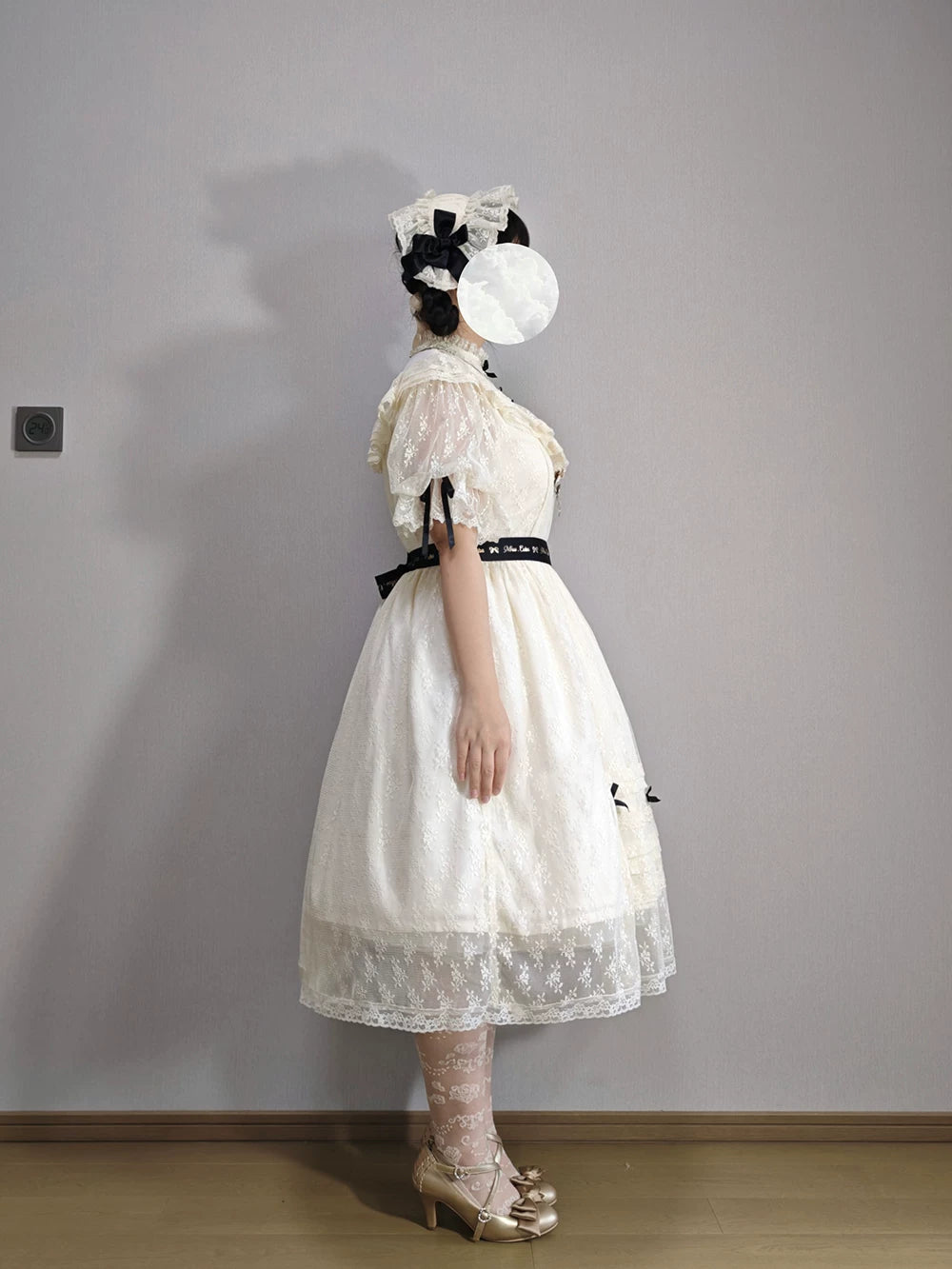 【受注予約10/13まで】Dream Lace クラシカル半袖ワンピース
