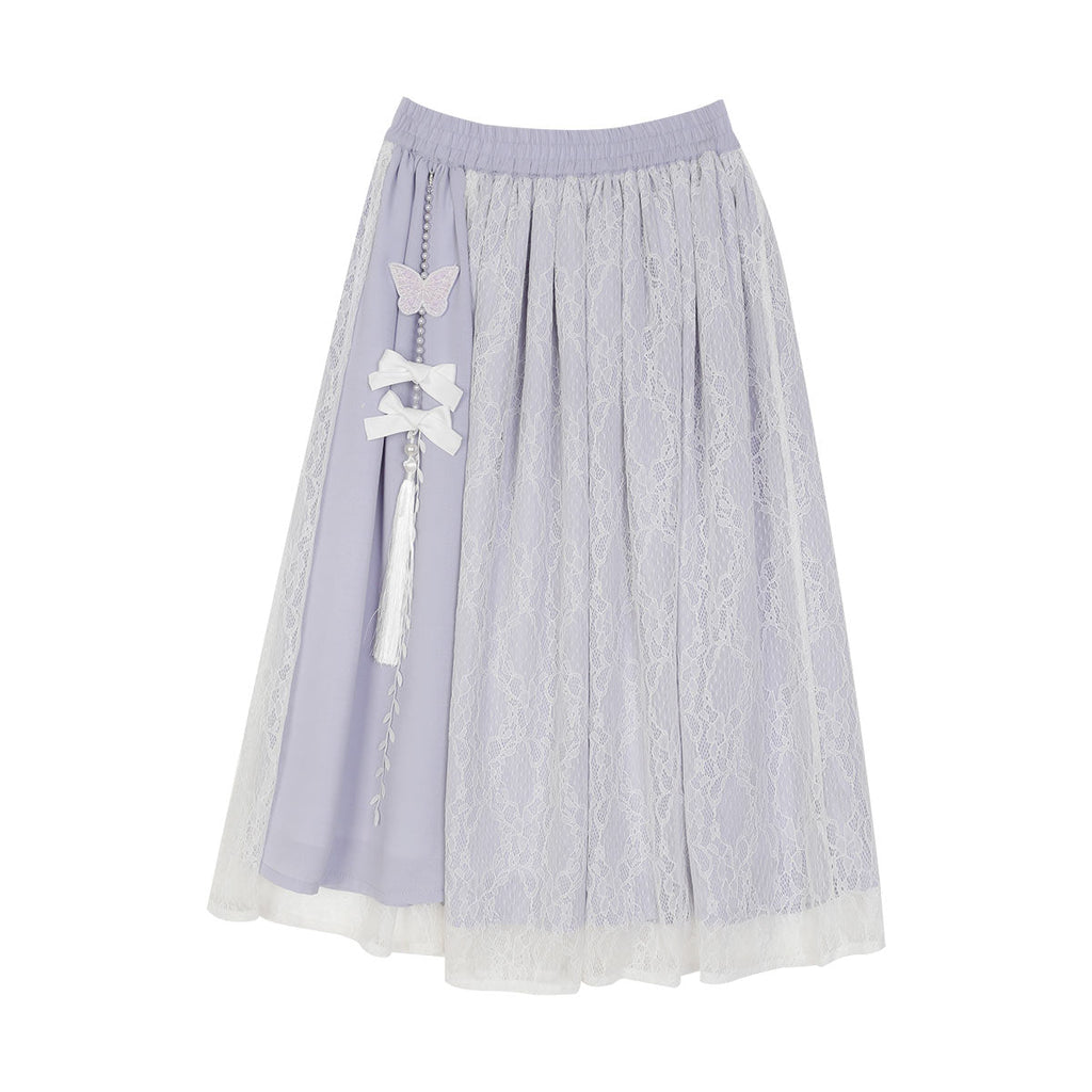 Wisteria 蝶と藤の華ロリセットアップ