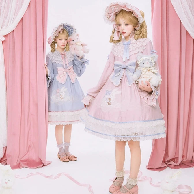 【再販・受注予約12/23まで】Lace Figure アップリケワンピース