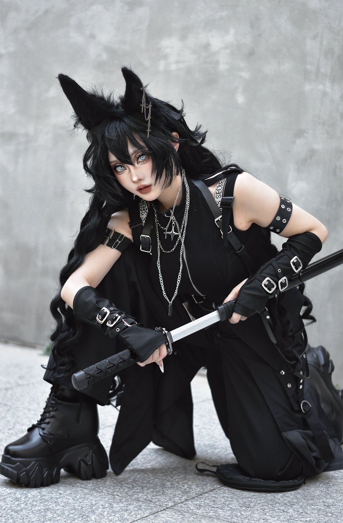 Knight Blade ダブルベルトロングパンツ4点セット