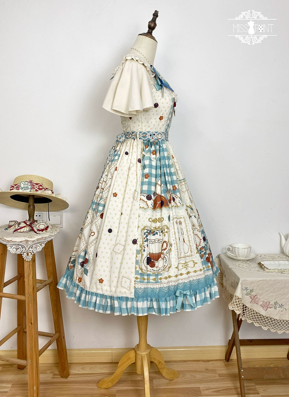 【予約販売】Picnic Tea Party ジャンパースカート