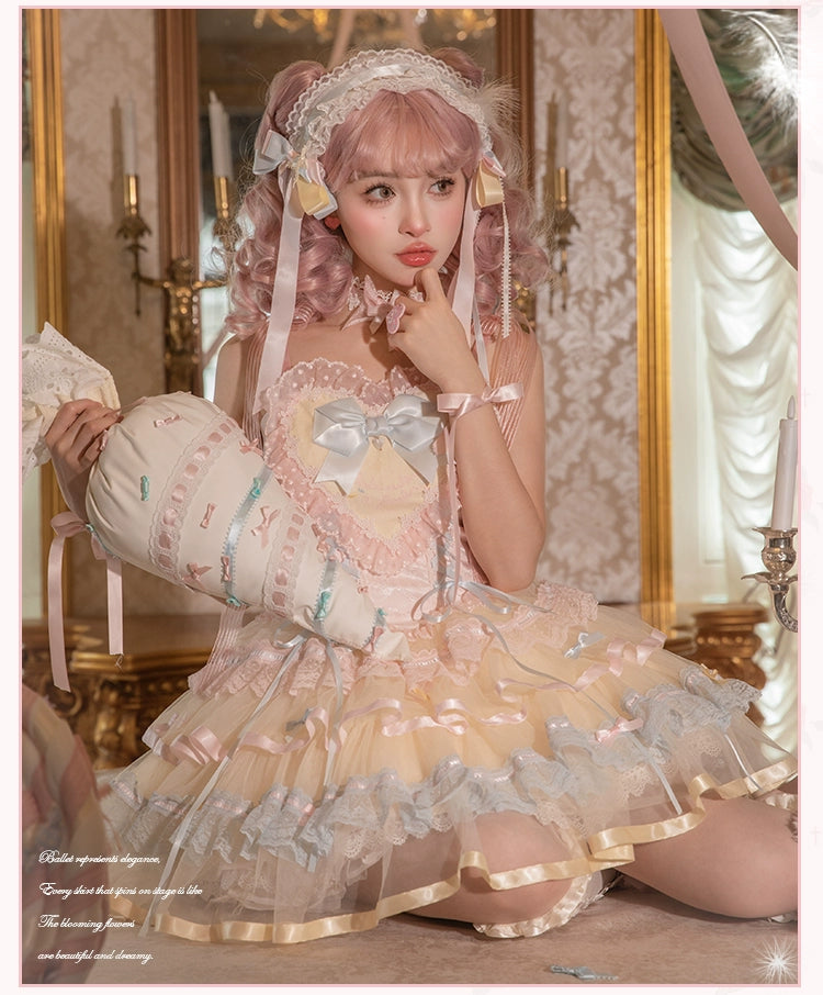 【受注予約1/23まで】Silk Ballet ジャンパースカート・ショート丈