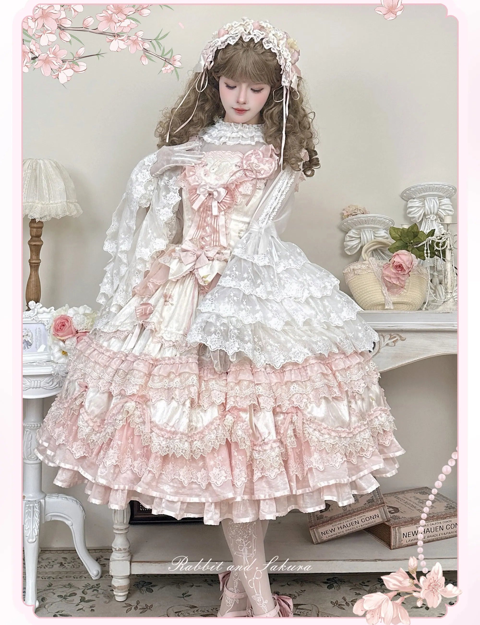 【受注予約8/5まで】Rabbit and Sakura ラグジュアリードレス