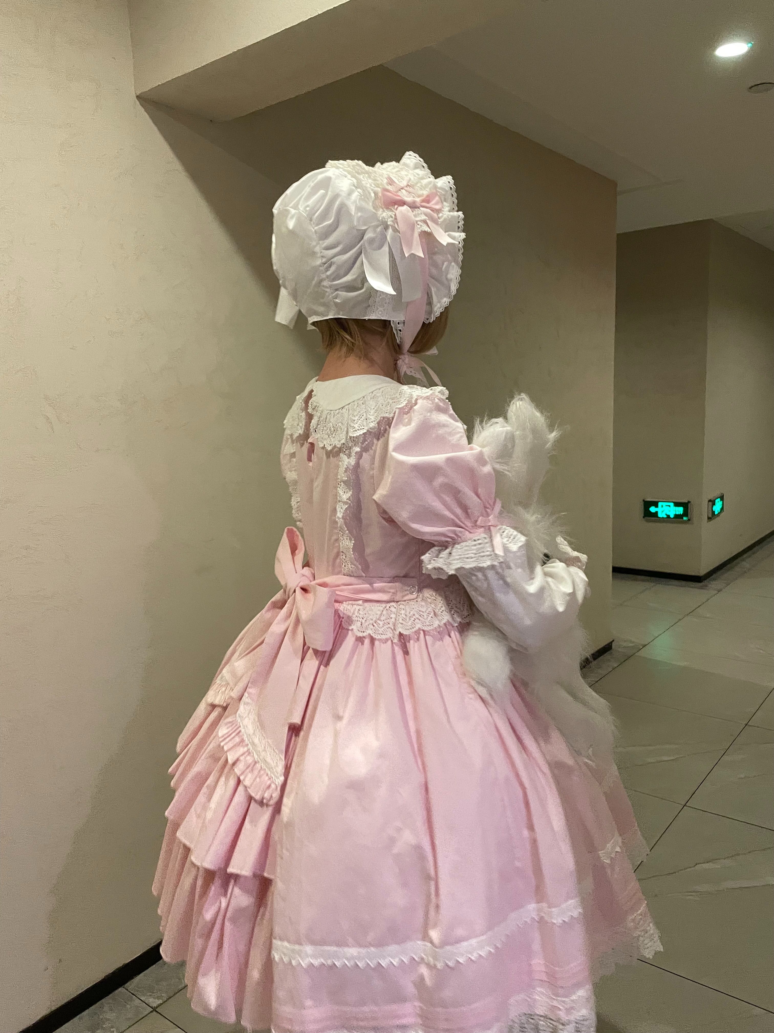 【受注予約5/21まで】Laura's Doll 付け袖付ワンピース・全5色