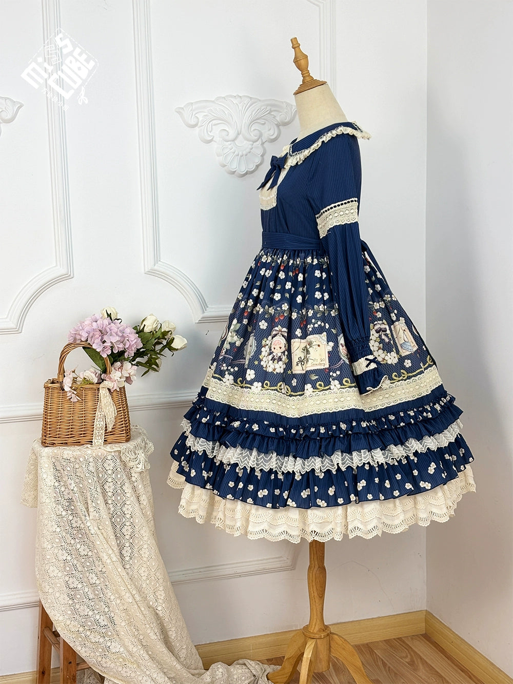 【予約販売】Sweetie Sheep フリルワンピース・プリントタイプ