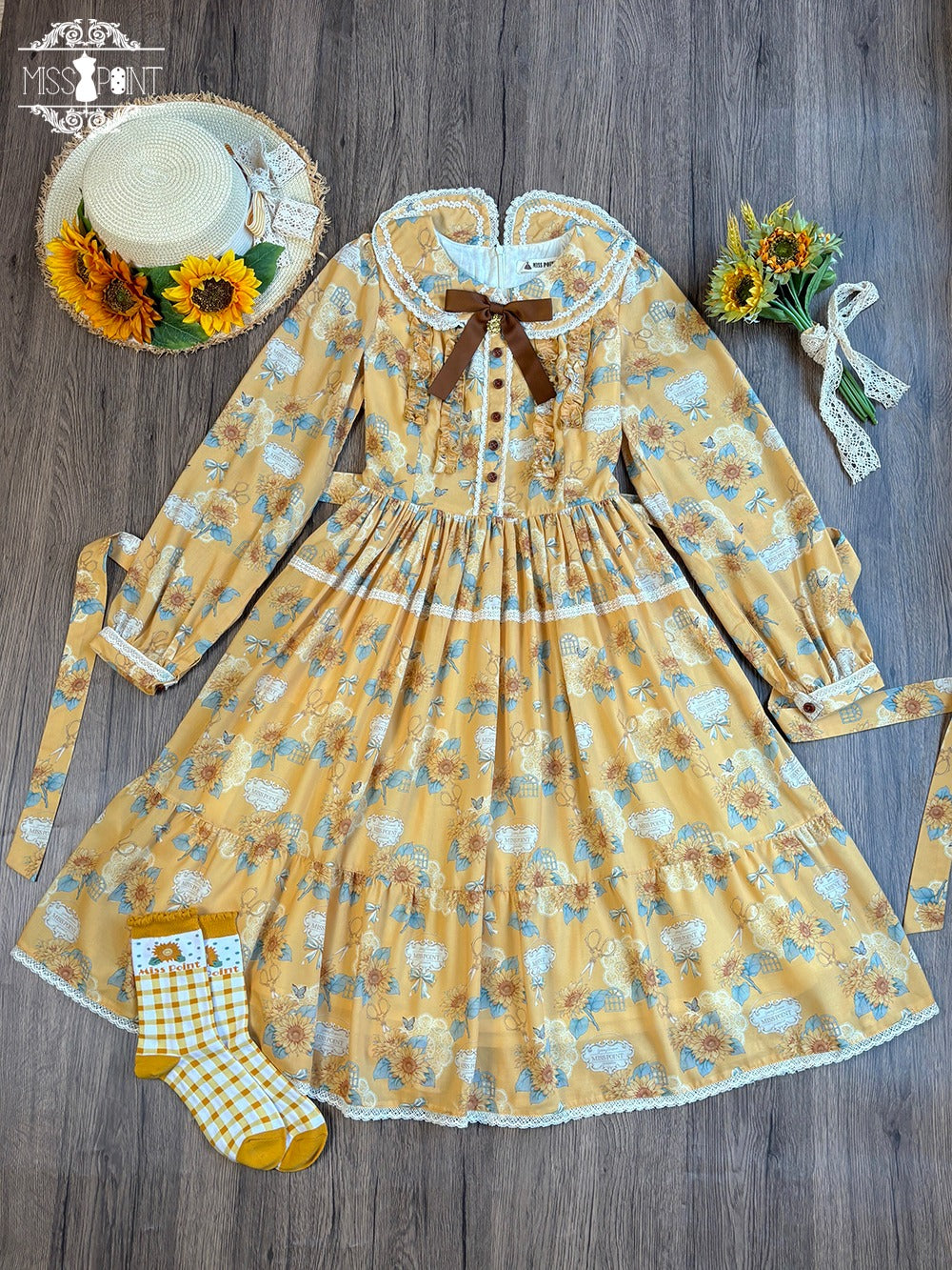 【予約販売】Gardening Sunflower デイリーワンピース