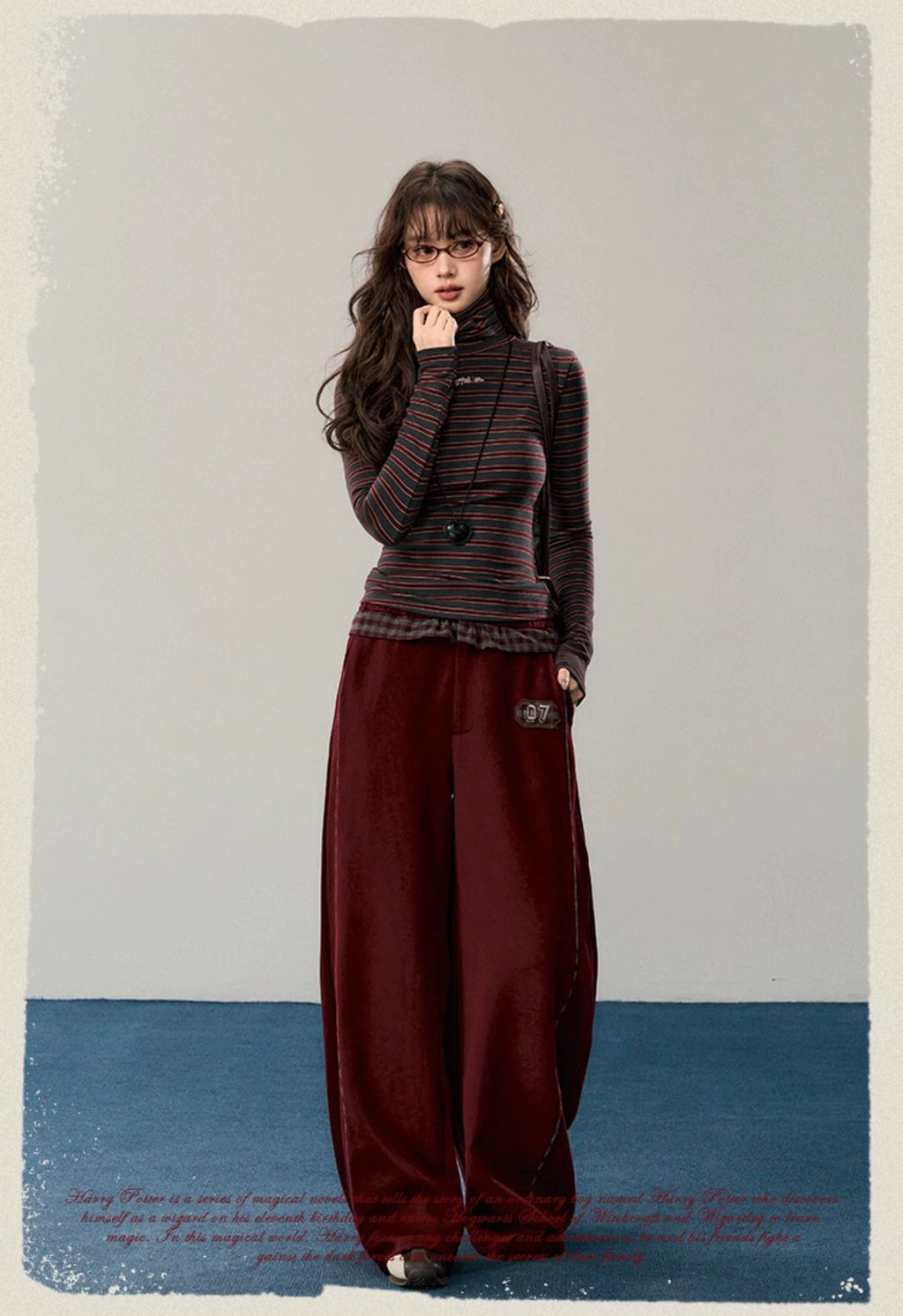 [Pre-order] Hogwarts School of Witchcraft and Wizardry Turtleneck Striped Knit