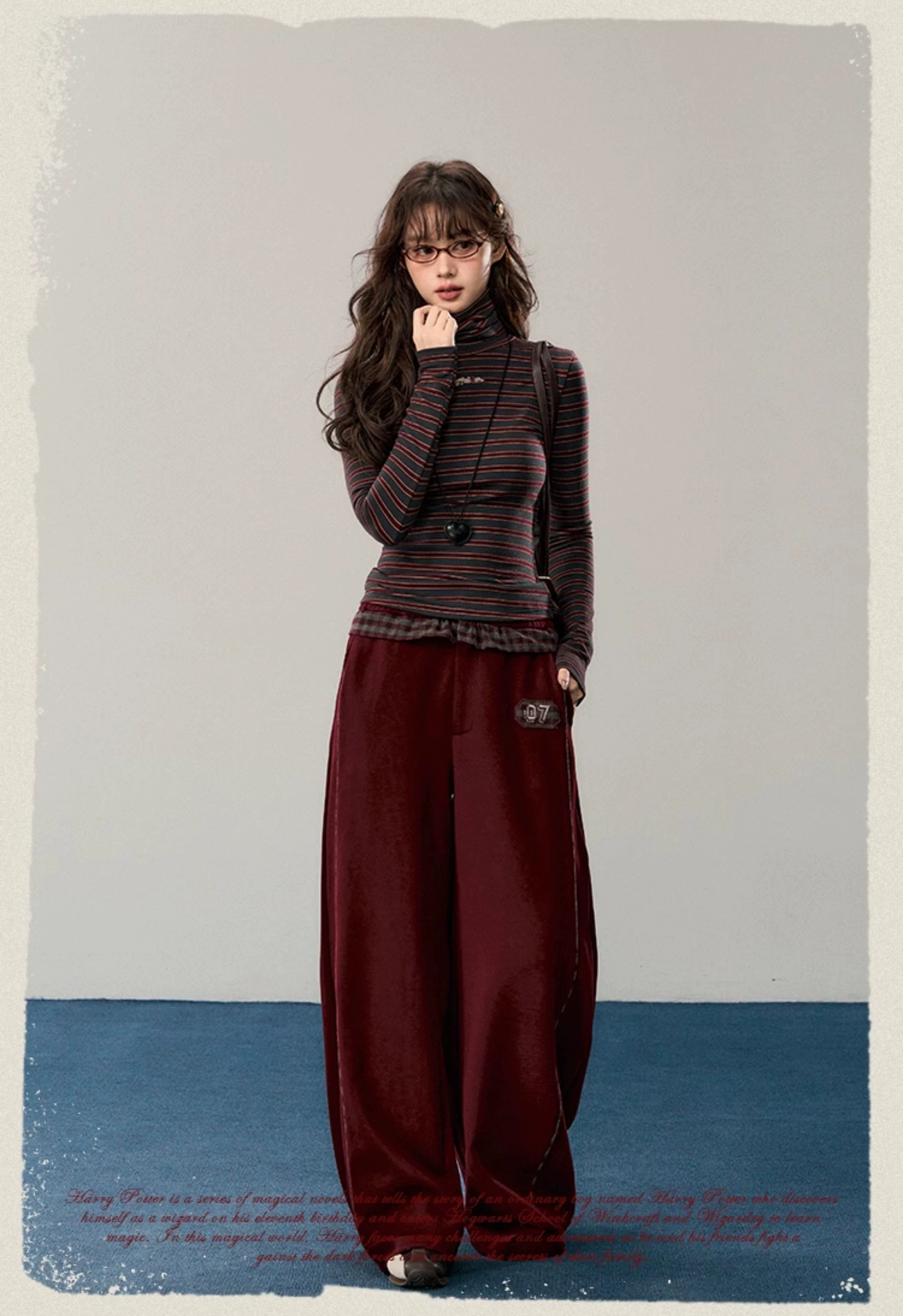 [Pre-order] Hogwarts School of Witchcraft and Wizardry Turtleneck Striped Knit