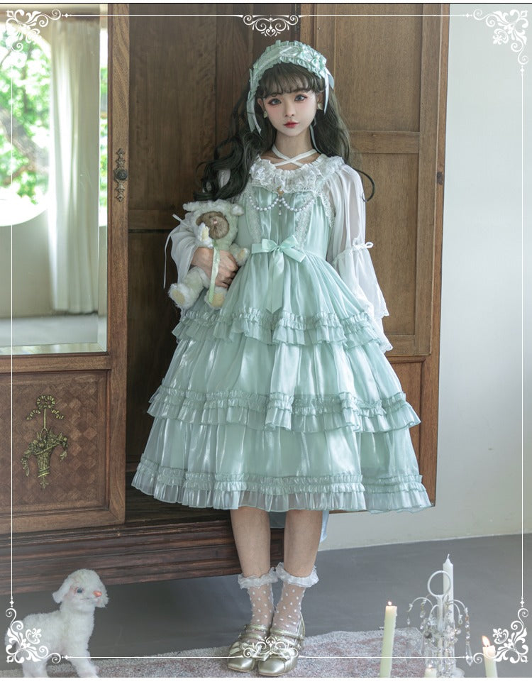 乙女の休日 パールパフジャンパースカート 全6色