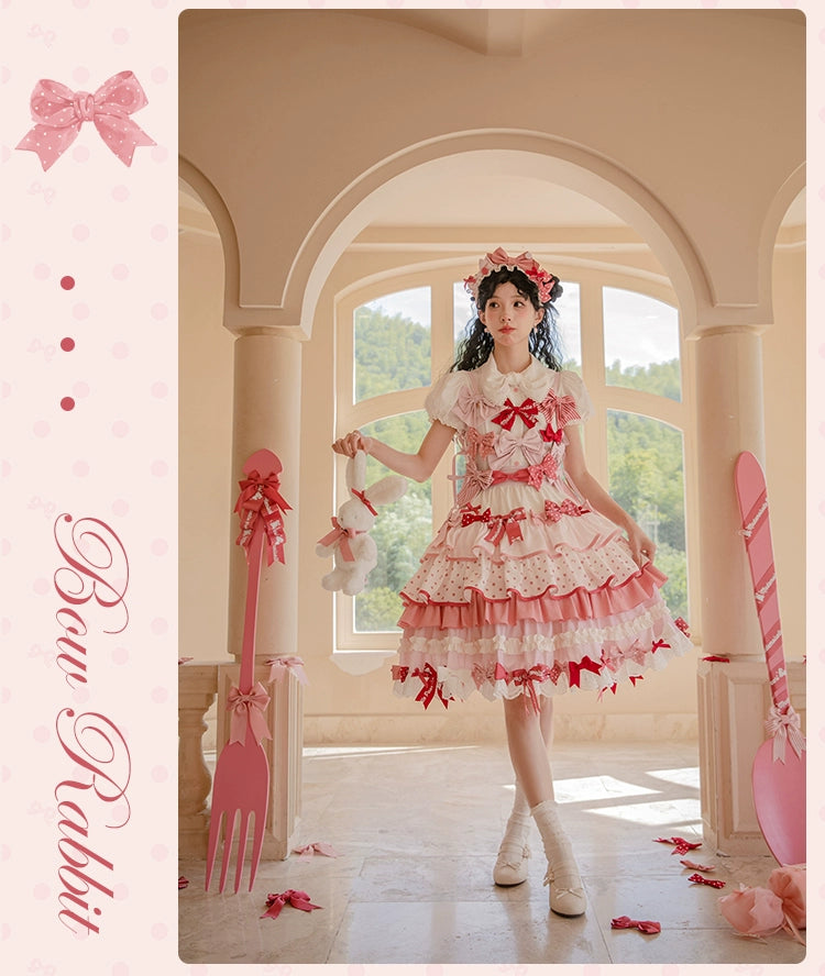 【受注予約6/11まで】Bow Rabbit ティアードスカート