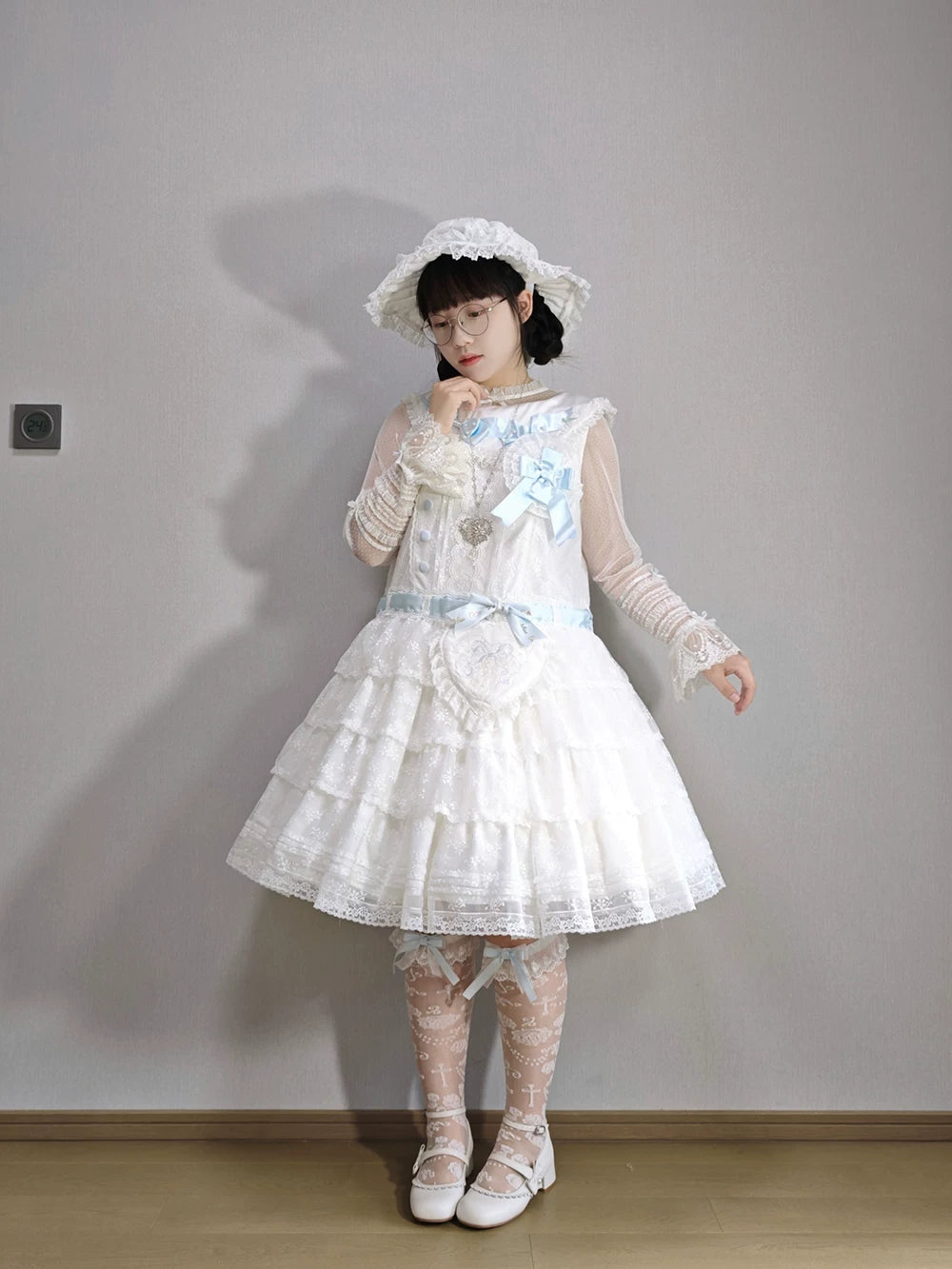【受注予約10/13まで】Dream Lace ドールスタイルジャンパースカート