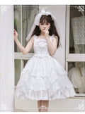 June Bride フラワーレースジャンパースカート 全4色