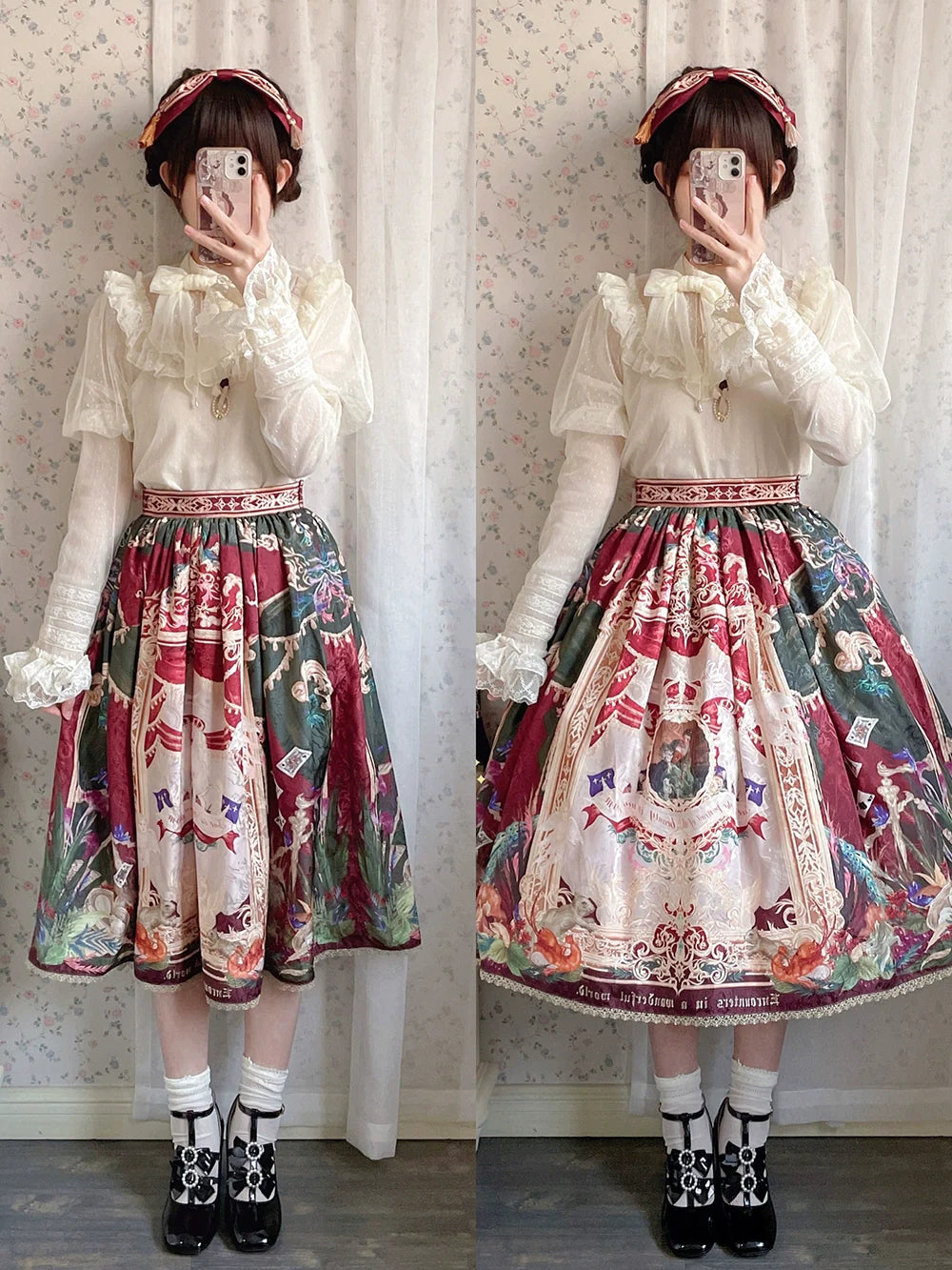 【受注予約4/8まで】Wanhua Mirror 西洋貴族風スカート レースタイプ