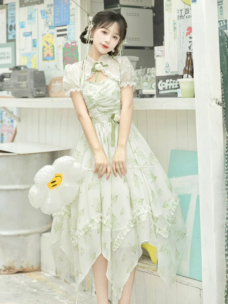 Lily of the valley 朝露のジャンパースカートとボレロ