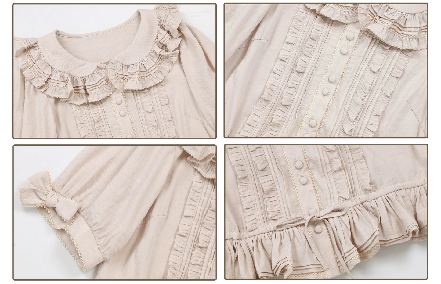 [Pre-orders available until 2/12] Sepia Rose Town 5/8 Sleeve Blouse