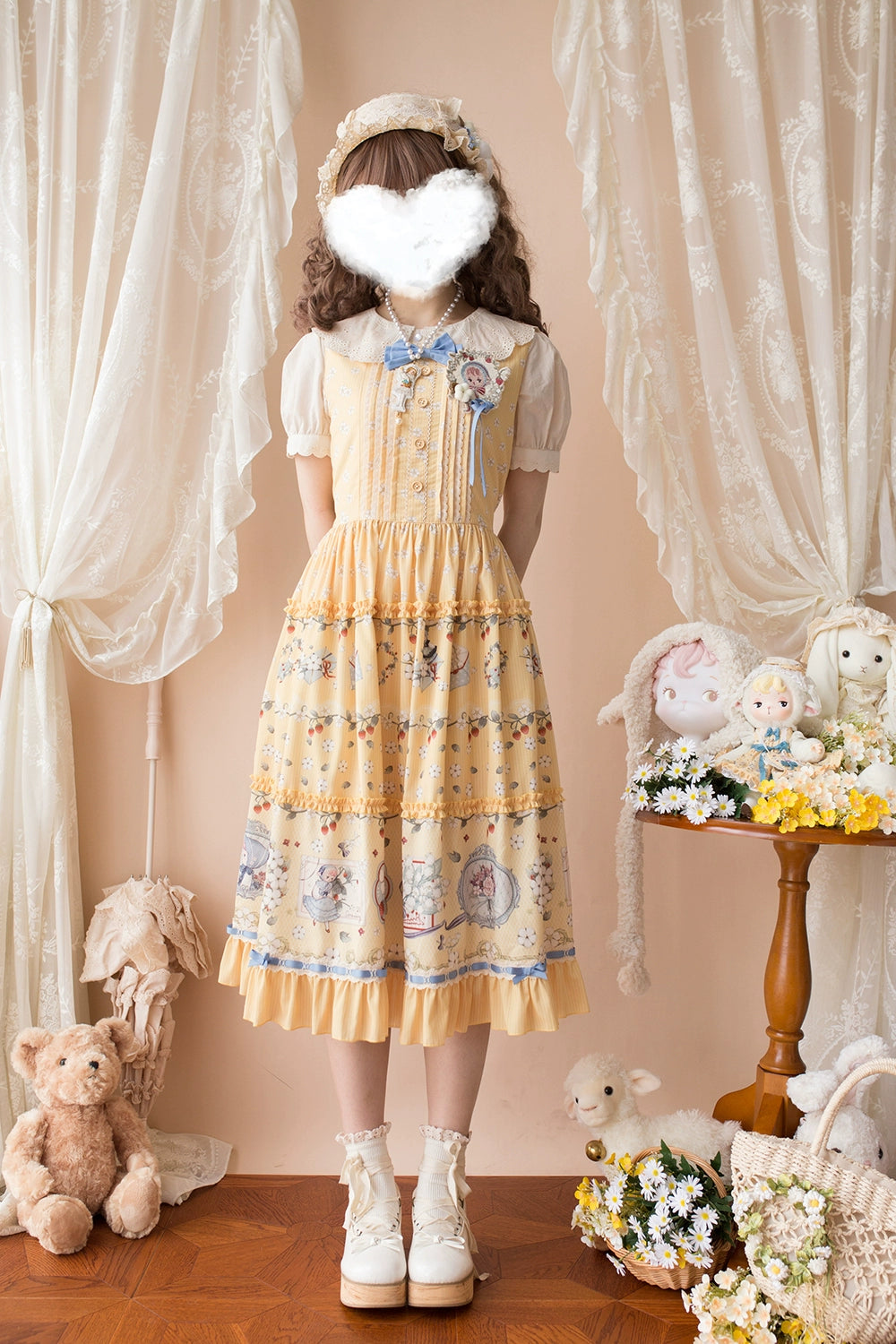 [Pre-orders available until 2/19] Sweetie Sheep Print Jumper Skirt