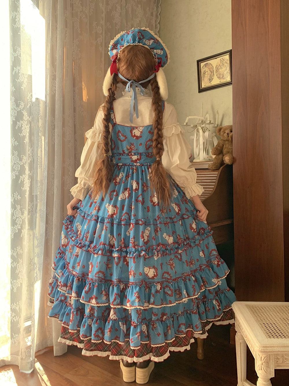 【予約販売】Sweet Berry Rabbit ジャンパースカート