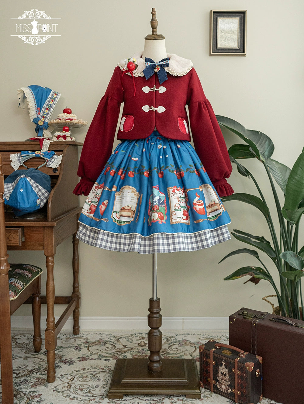 【予約販売】Apple Garden バイエルン風リバーシブルスカート