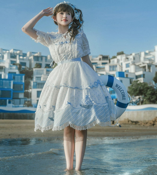 【受注予約6/18まで】The House by the Sea エプロンスカート