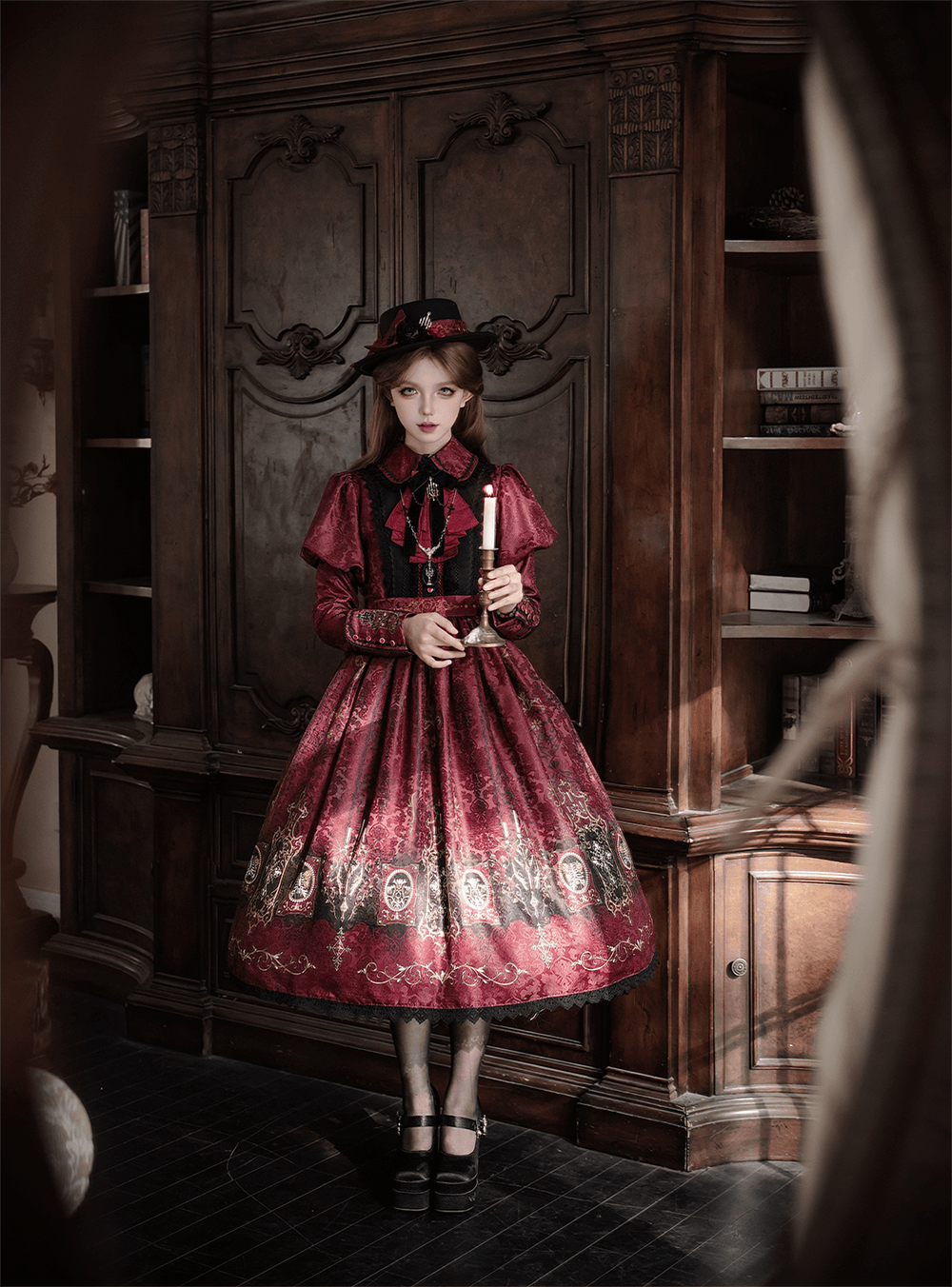 【受注予約1/18まで】Blood Night Lantern Master プリントワンピース・ジゴ袖タイプ