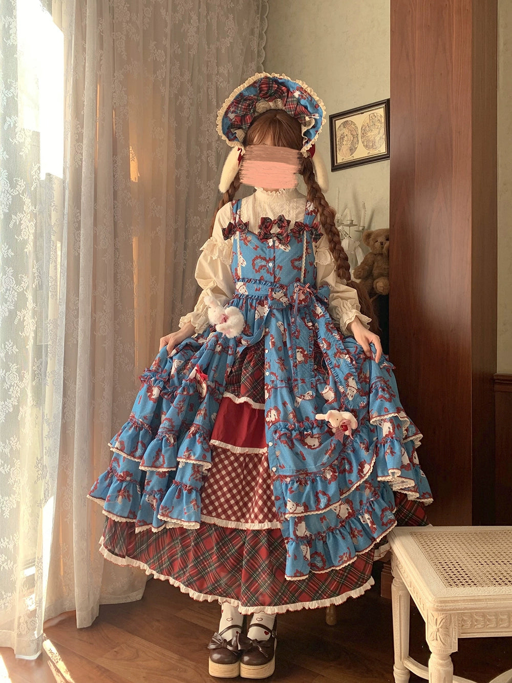 【予約販売】Sweet Berry Rabbit ジャンパースカート